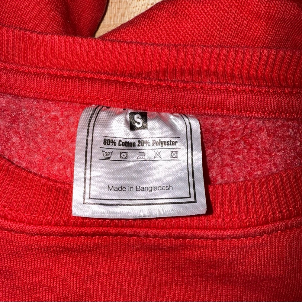 Vintage Unicorn Boston Sweatshirt Red Size Small - Picture 3 of 3